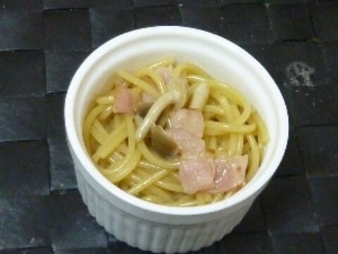 ベーコンとしめじの和風パスタ(お弁当にも♪)